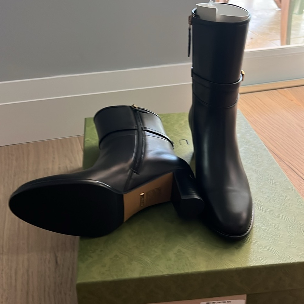 NIB Gucci Napa Leather Boots - Picture 4 of 4